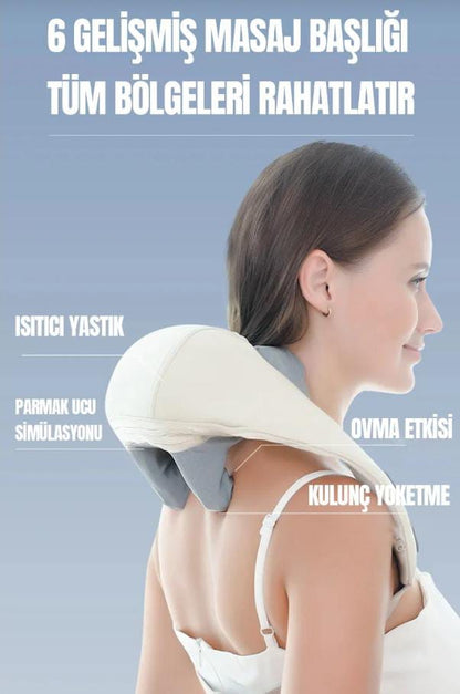 İnsan Eli Hissi Veren Şarjlı Masaj Aleti – Ovmalı, Boyun, Sırt Ve Bacak Masaj Cihazı