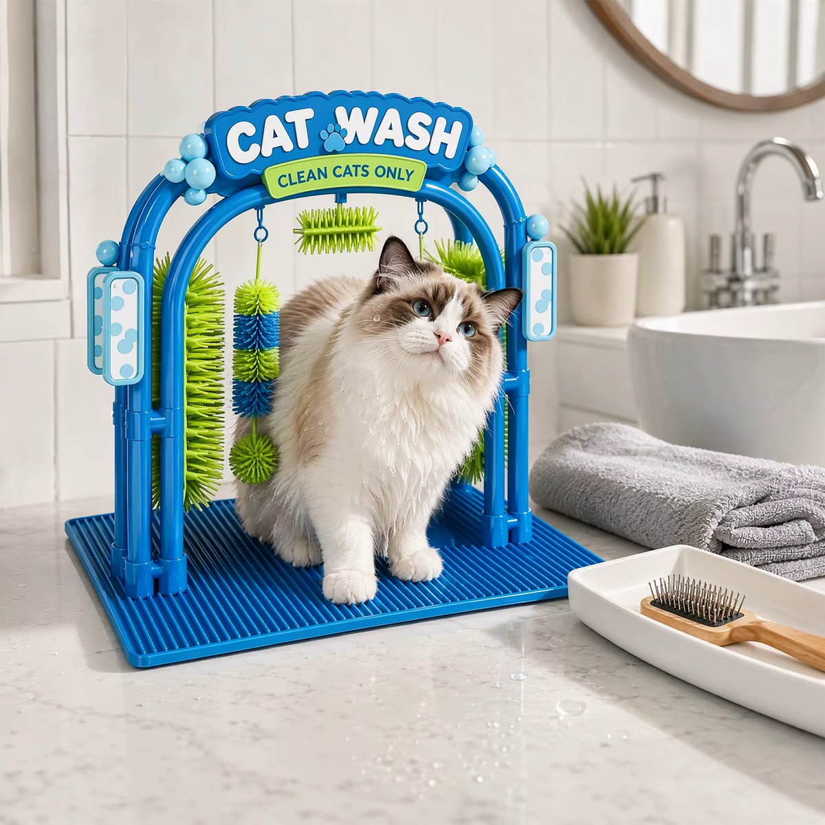 CatWash™ Interactive Self-Grooming & Massage Arch