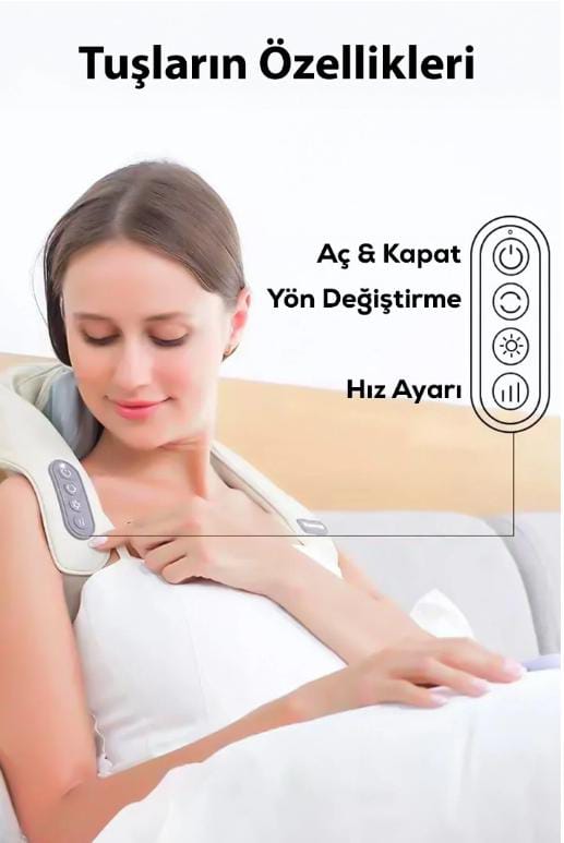 İnsan Eli Hissi Veren Şarjlı Masaj Aleti – Ovmalı, Boyun, Sırt Ve Bacak Masaj Cihazı