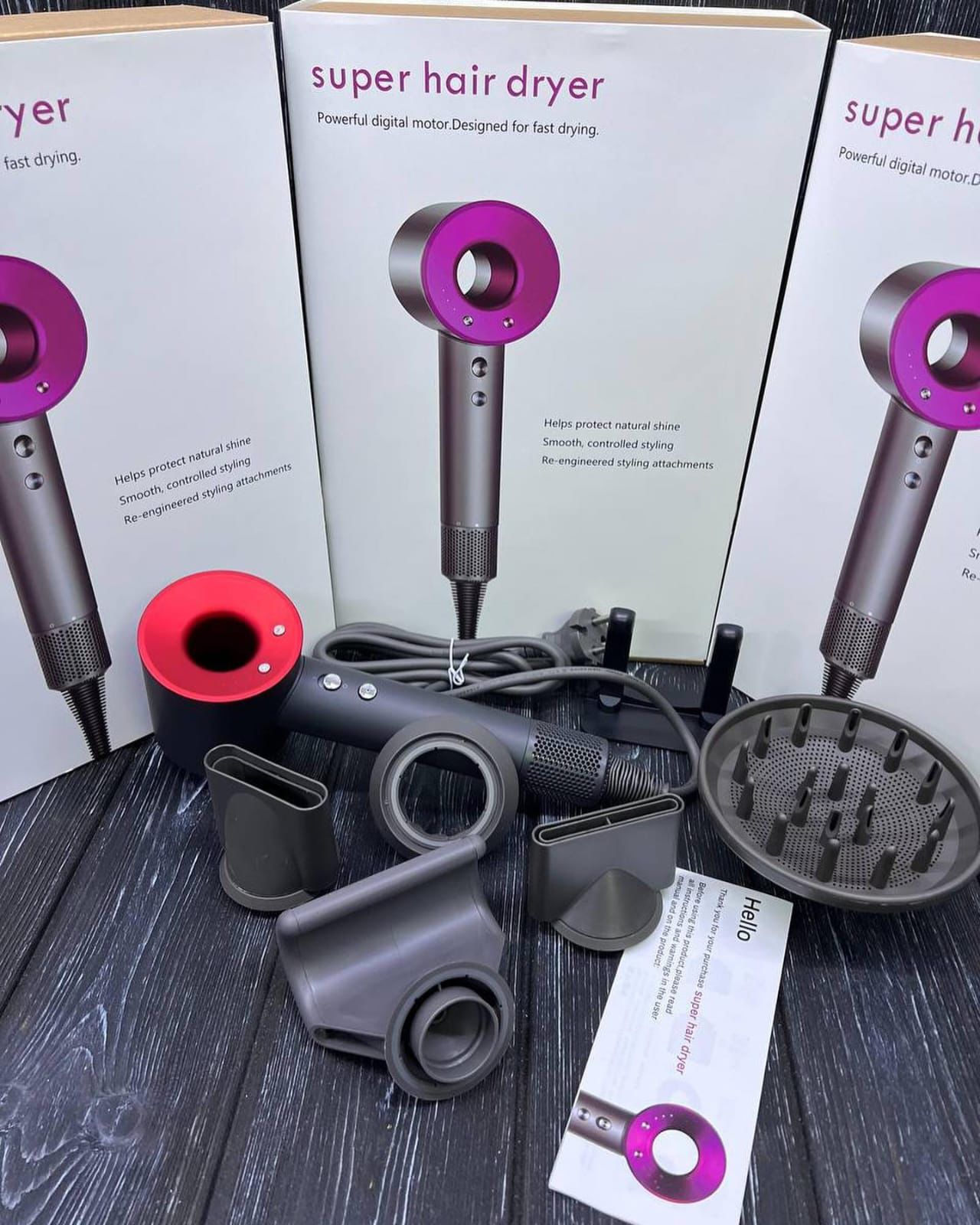 Premium Saç Qurutma və Şəkilləndirmə Seti